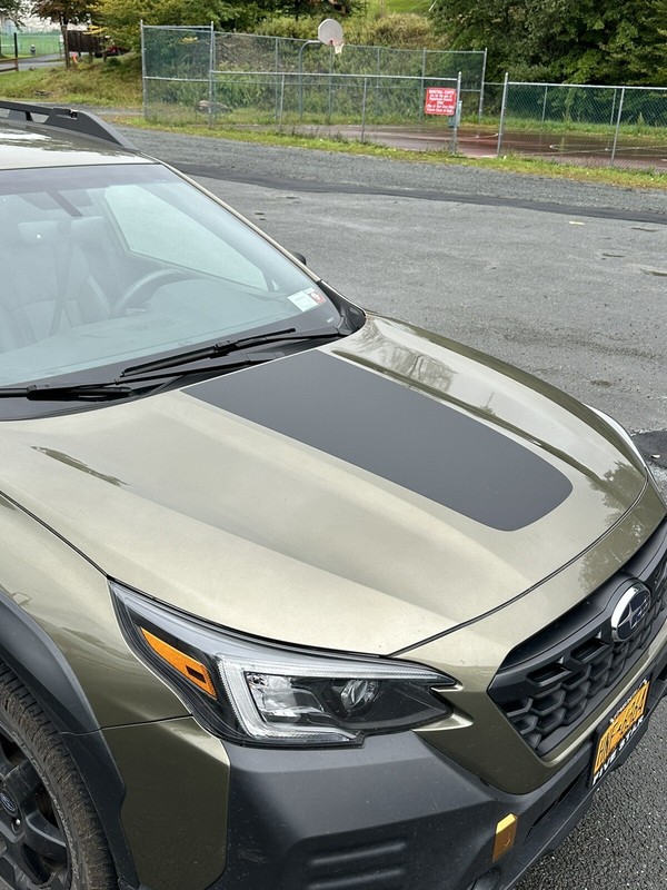 Hood blackout stripe graphic vinyl decal fits 2020 2021 2022 2023 Subaru Outback gallery