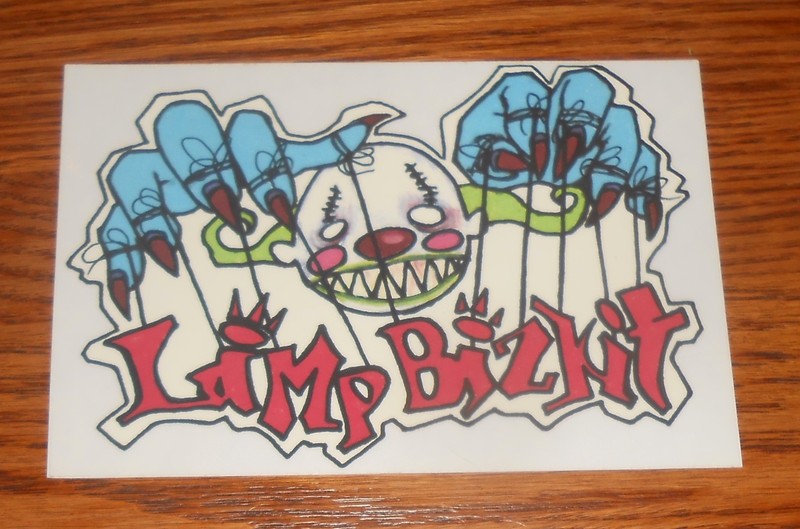 Limp Bizkit Clear Sticker Rectangle Promo (clown puppet) 6×4