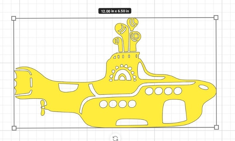 The Beatles Yellow Submarine logo Sticker Rock and Roll Window Car Wall 12×6!