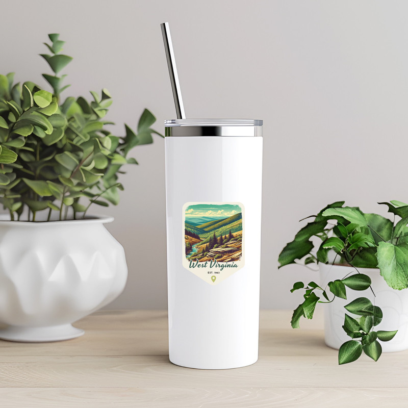 West Virginia Retro State Sticker Travel Vinyl Decal for Laptop Water Bottle Car gallery
