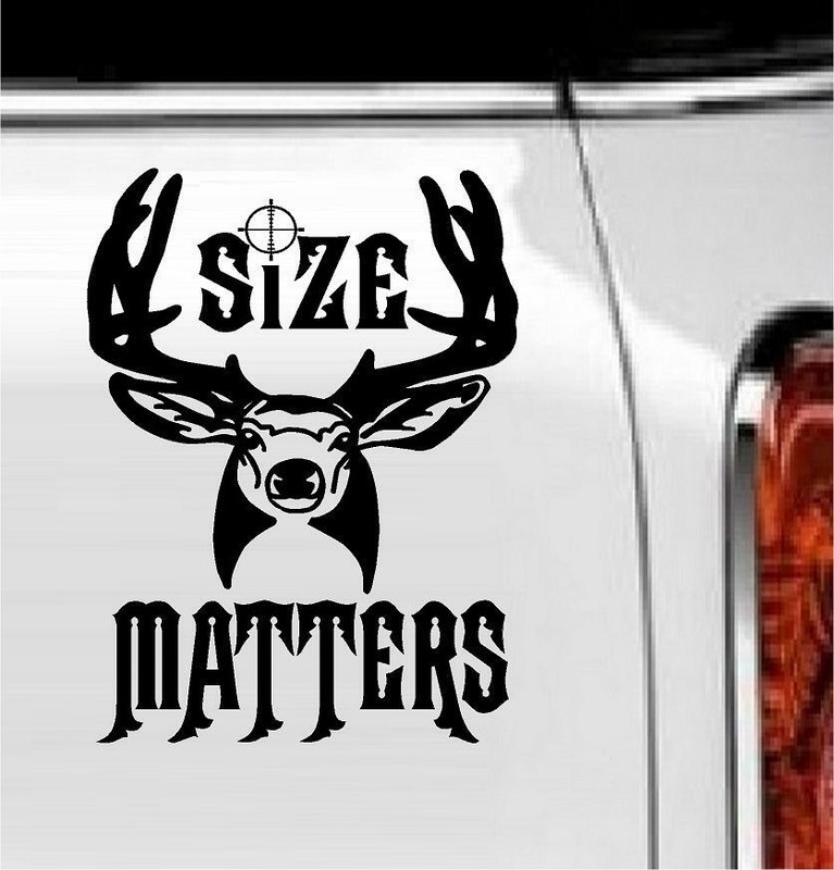 Size Matters Vinyl Decal Home Décor 5″ x 8″