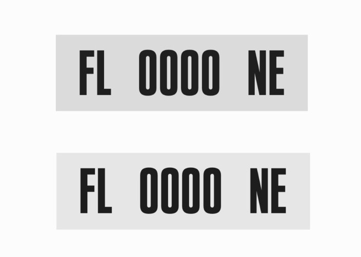 Boat Kayak and Jetski License Registration Decal Sticker Set of 2