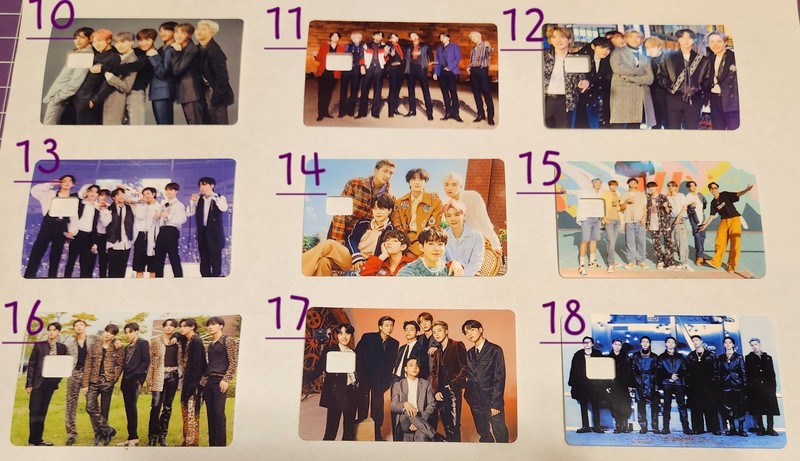 BTS Card sticker gallery