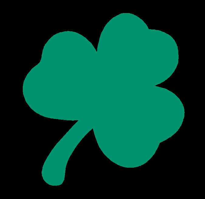 Reflective Vinyl Clover Shamrock Plain Fire Helmet Decal Sticker multiple sizes gallery