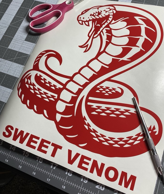 Vinyl Decal for Window - Cobra Snake, Various Colors & Sizes gallery