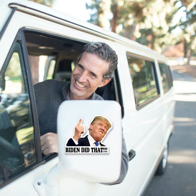 100 Pack Joe Biden "I DID That" Sticker Decal Trump Funny Humor Sticker Car Pump gallery