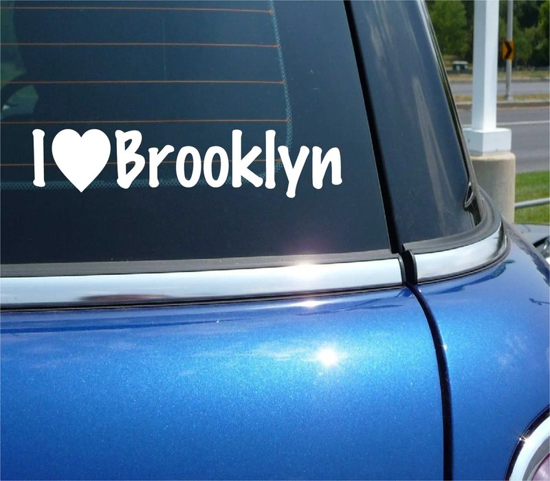 I LOVE BROOKLYN DECAL STICKER HEART NY NEW YORK BOROUGH HOME LIVE CAR FAMILY