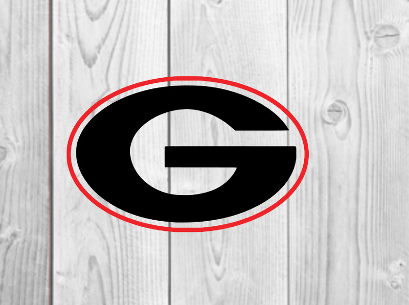 Georgia Bulldogs G – Vinyl Decal – Yeti / Stanley Cup / Auto / Cell phone – GA