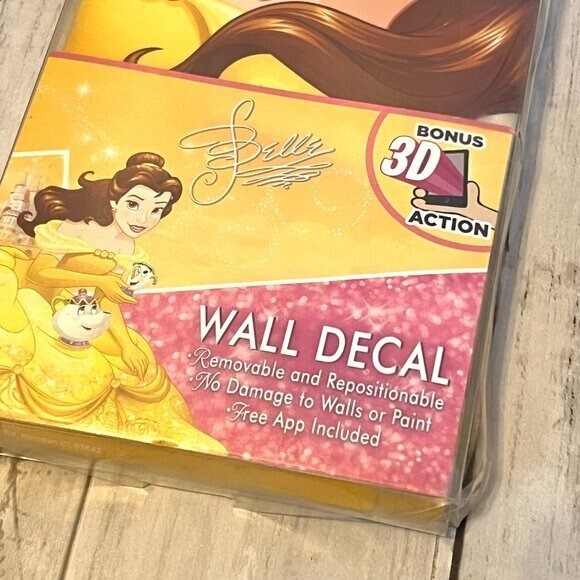 Wall Palz Disney Princess Belle Repositionable 3D Effect Wall Decal NEW gallery