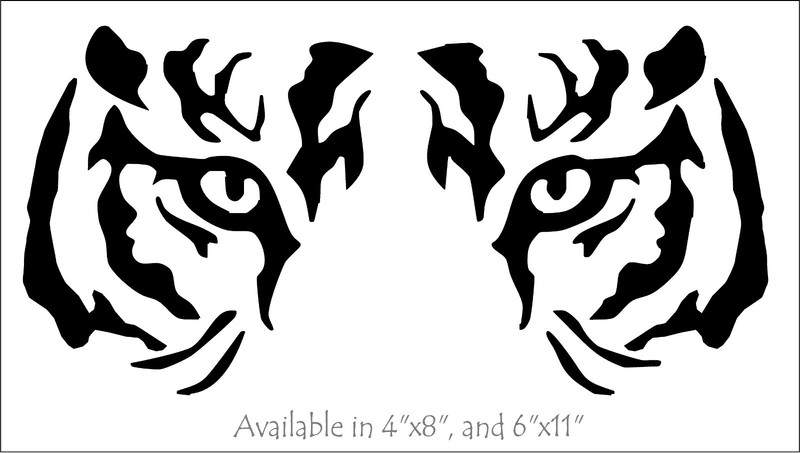 Tiger Eyes Decal car truck vinyl window Big Cat sticker graphic