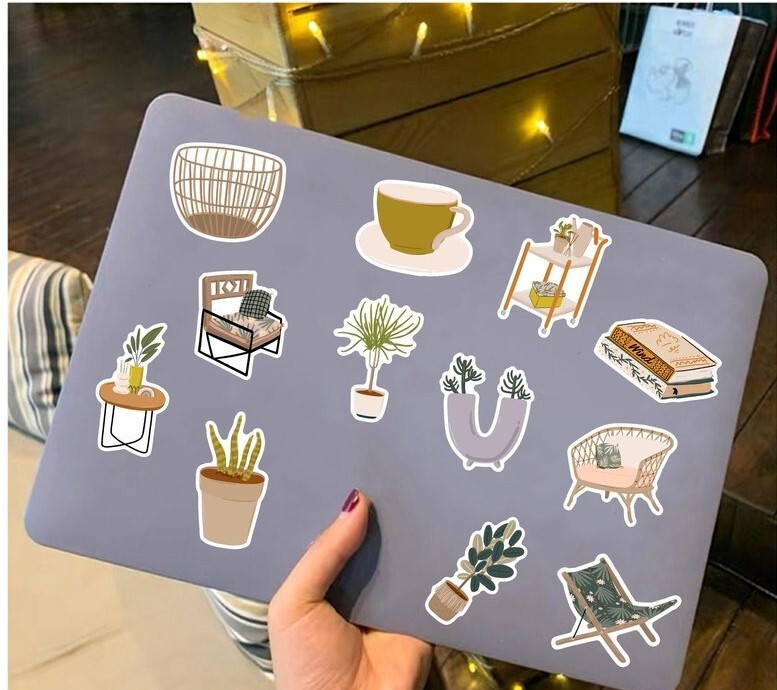 200pcs Leaf Stickers Pack, Plants leaf flower Stickers, #029047223 gallery