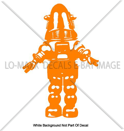 Robby The Robot Sci-Fi Forbidden Planet Sizes & Colors Die Cut Vinyl Decal gallery