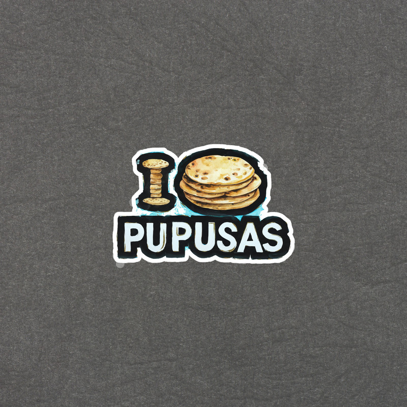 I Love Pupusas – Traditional Salvadoran Food Lover Sticker Decal #490