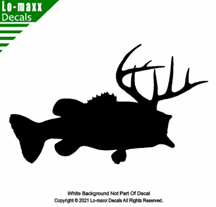 Largemouth Deer Bass Outdoor Sportsman Unique Durable Die Cut Vinyl Decal Art gallery