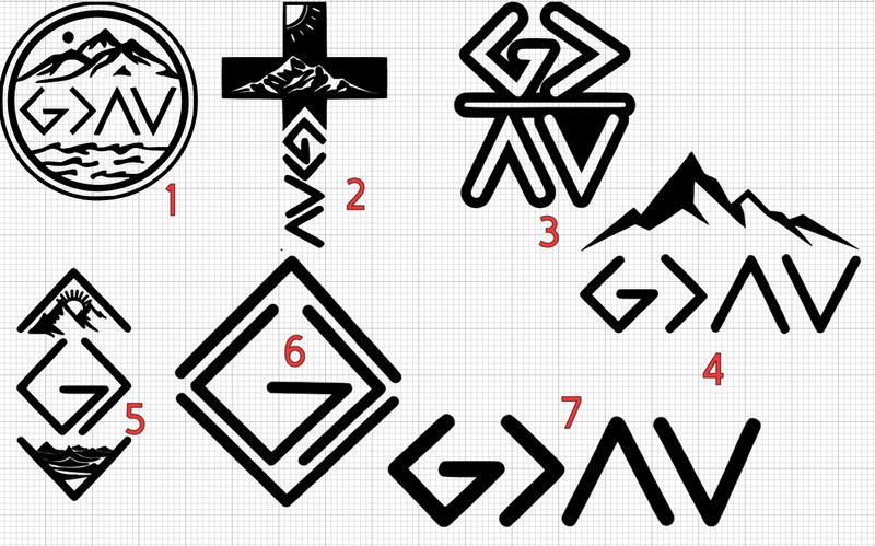 God Is Greater Than the Highs and Lows Decal Vinyl Car Window Sticker
