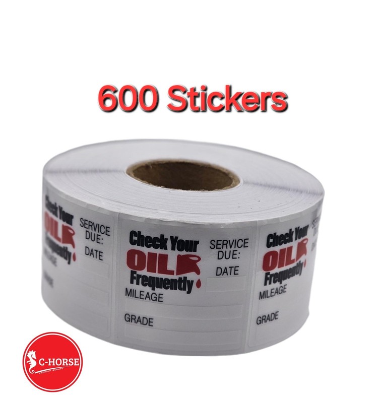 600pcs Oil Change Stickers for Windshield – Oil Change Service Reminder Car S…