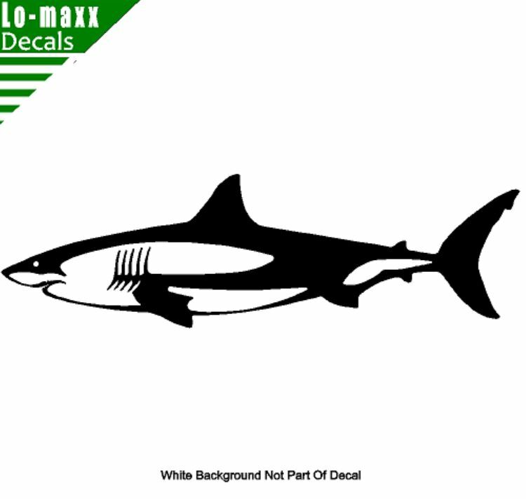 Shark Unique Custom Graphic Design Durable High Performance Die Cut Vinyl Decal gallery
