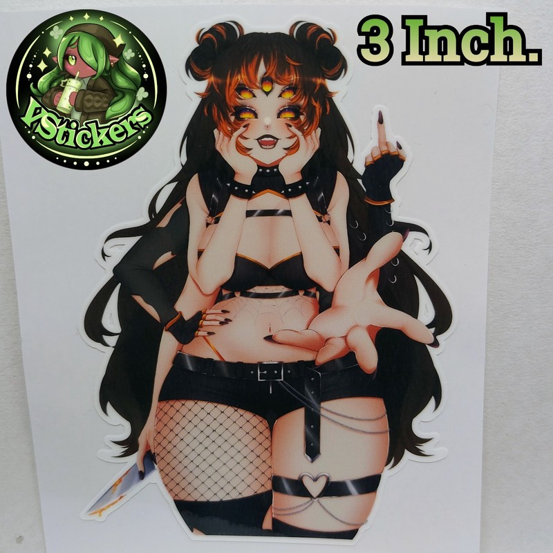 [Vtuber][3 Inch.] Crizi Mari Mixed Signals – Water-Resistant Fan Art Sticker!