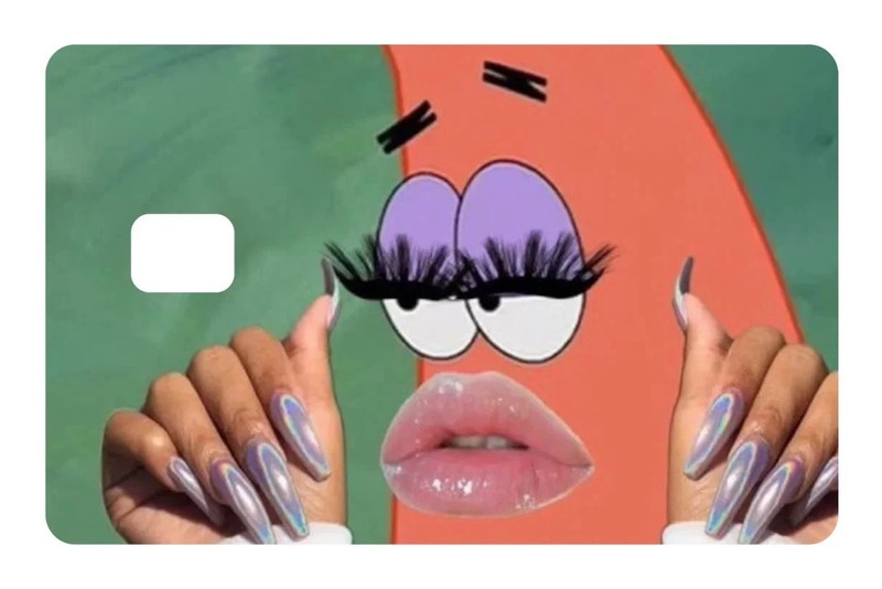 Patrick Material Gworl Meme Debit Card Credit Card Vinyl Skin Cover Waterproof