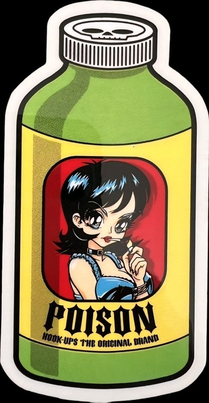 Hookups Die Cut Stickers 3″ Vertical Gloss Skateboard Water Bottle Laptop Etc