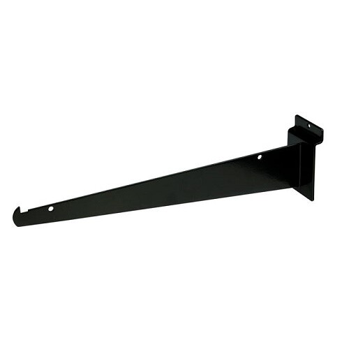 Econoco EBL/12KB Shelf Brackets for Slatwall – Black (Pack of 48)