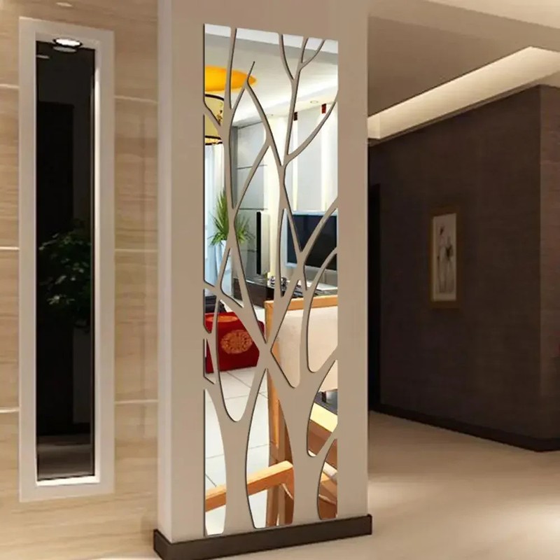 Tree Wall Stickers 3d Acrylic Lucky Diy Art Mirror Tv Background Home Decoration gallery