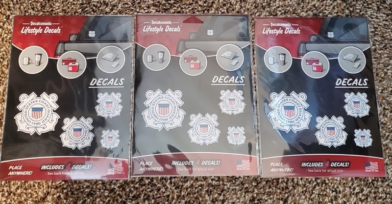 SET OF 12 – UNITED STATES COAST GUARD Vinyl Decal Sticker USCG LOT