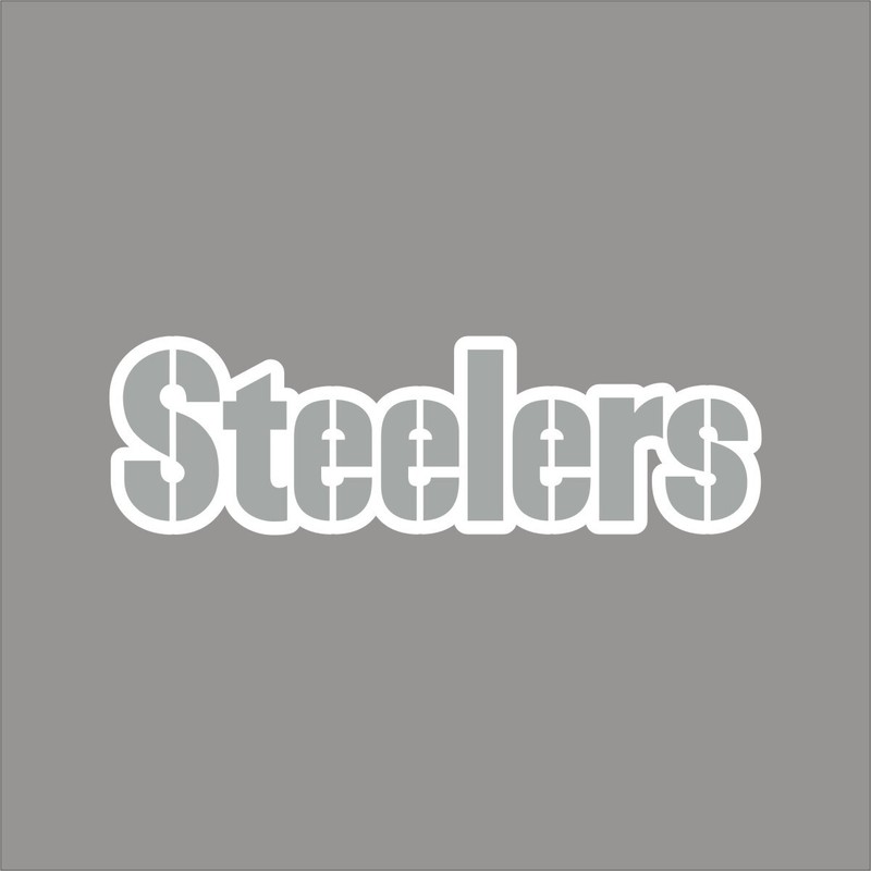 Pittsburgh Steeler #12 NFL Team Logo 1 Color Vinyl Decal Sticker Car Window Wall