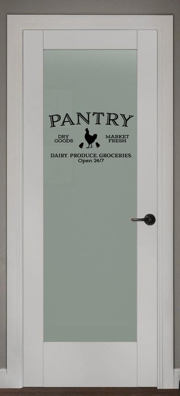 PANTRY, MARKET FRESH OPEN 24/7 VINYL WALL DECAL LETTERING KITCHEN DECOR ROOSTER