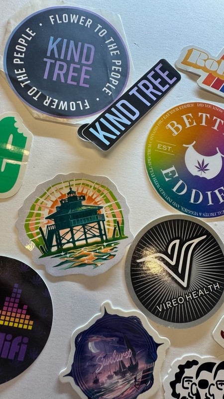 Cannabis Industry Promo Stickers Branded Marijuana Collectible 420