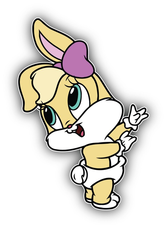 Looney Tunes Cartoon Lola Bunny Sticker Bumper Decal – ”SIZES”