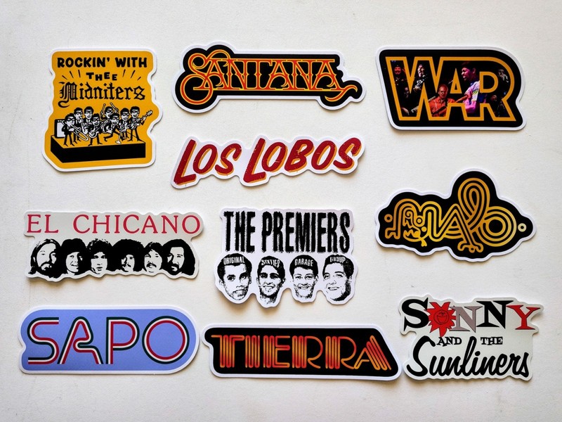 Oldies Music Sticker Pack (10 Stickers) Set 2 chicano soul funk lowrider decals gallery