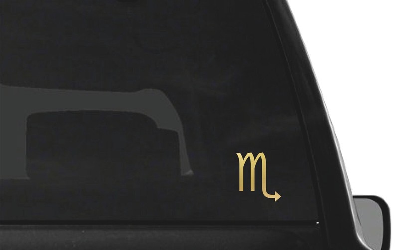 Scorpio Sign Symbol Vinyl Decal Astrology Zodiac Sticker gallery
