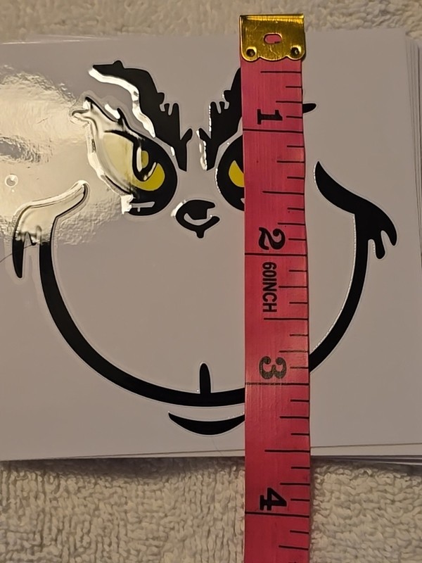 Grinch 30 Pack Transparent Stickers 3 1/2" X 3 1/2" gallery