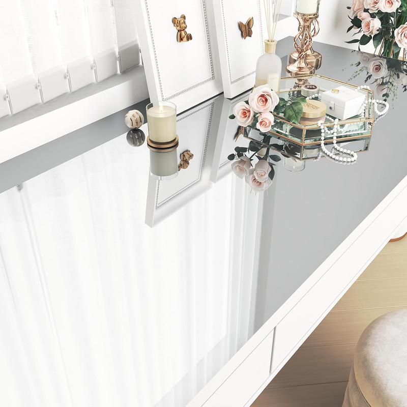 WESTICK Mirror Stickers for Walls Self Adhesive Vinyl Mirror Wallpaper Sticker P gallery