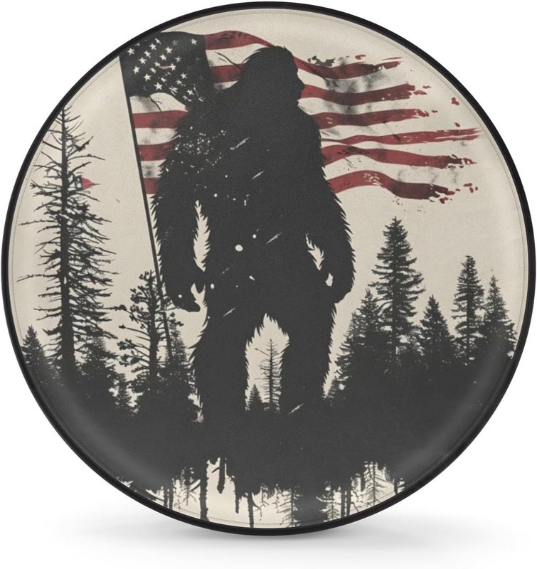 Spare Tire Cover for RV Trailer, American Flag Bigfoot Tire Covers Universal ...