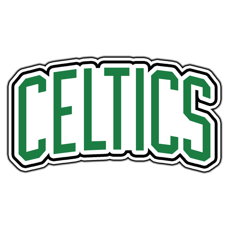 Boston Celtics Script Logo #14 Basketball Sticker Waterproof Vinyl Decal Die-Cut