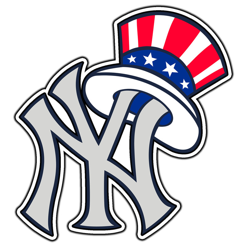 New York Yankees USA Logo #8 Baseball Fan Sticker Waterproof Vinyl Decal Die-Cut