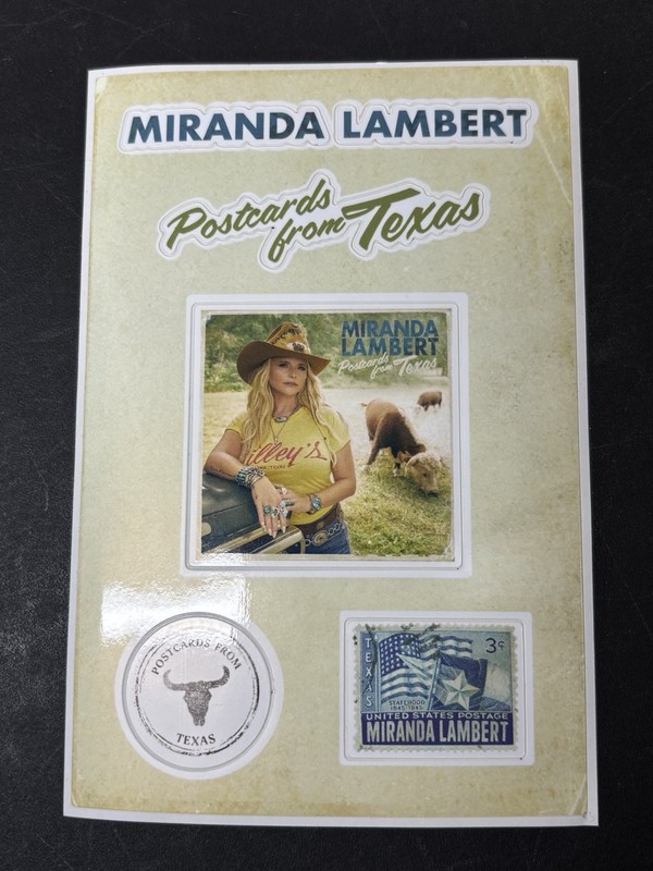 Miranda Lambert – Postcards from Texas Sticker Sheet Promo RSD