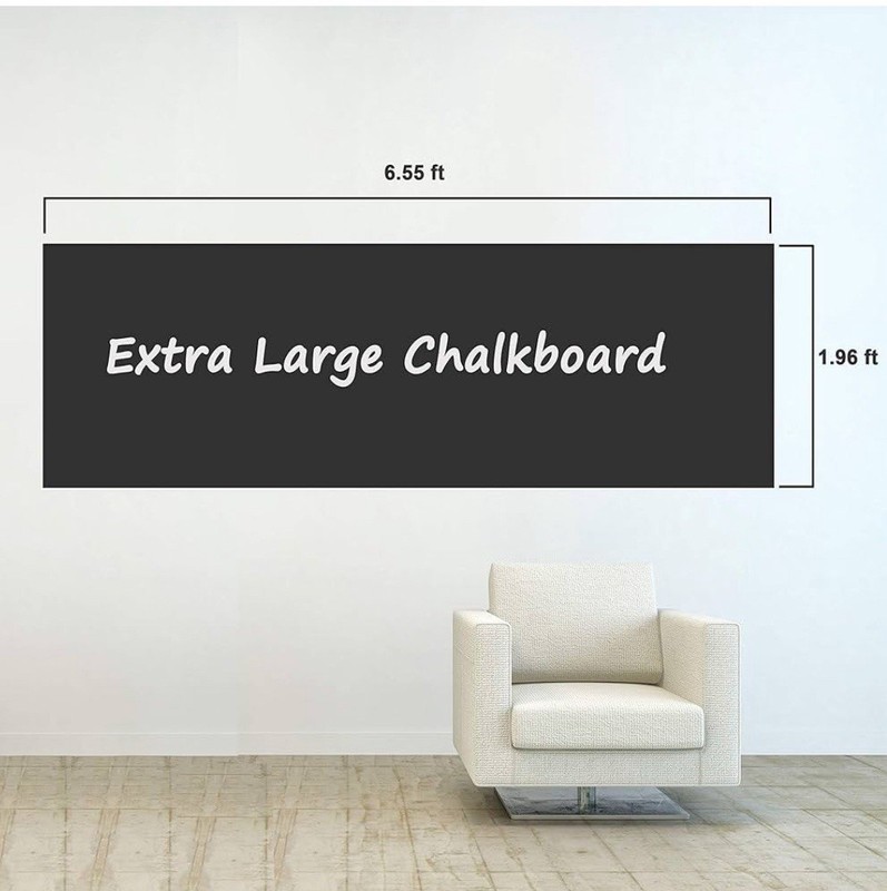Chalkboard Labels Decals, Adhesive Backed Vinyl, 5 pack, set of 2, 23.6” x 78.7” gallery