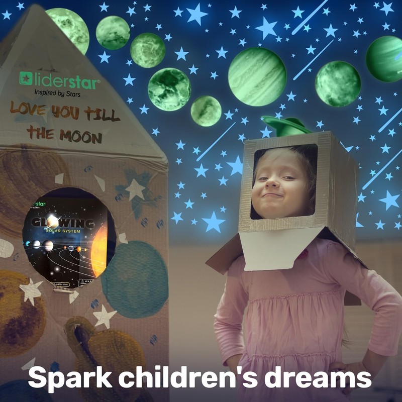 Glow in The Dark Stars and Planets, Bright Solar S gallery