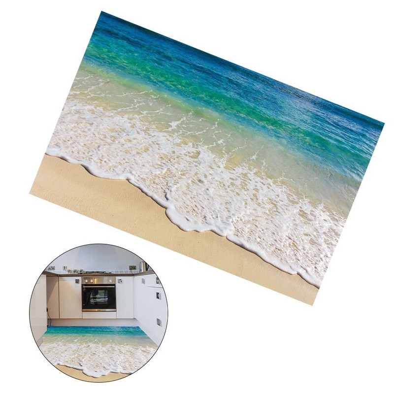 High Quality None Floor Stickers Sticker Sea Stickers 1set 35.43*22.83" 3D gallery
