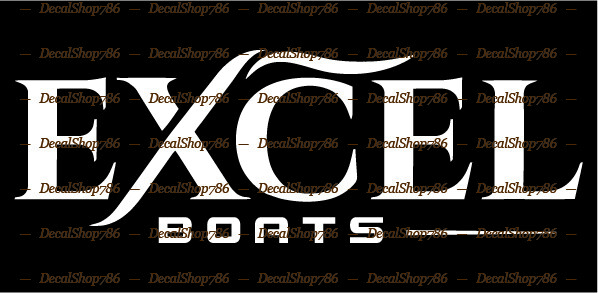 Excel Boats II – Outdoor Sports – Vinyl Die-Cut Peel N’ Stick Decals/Stickers