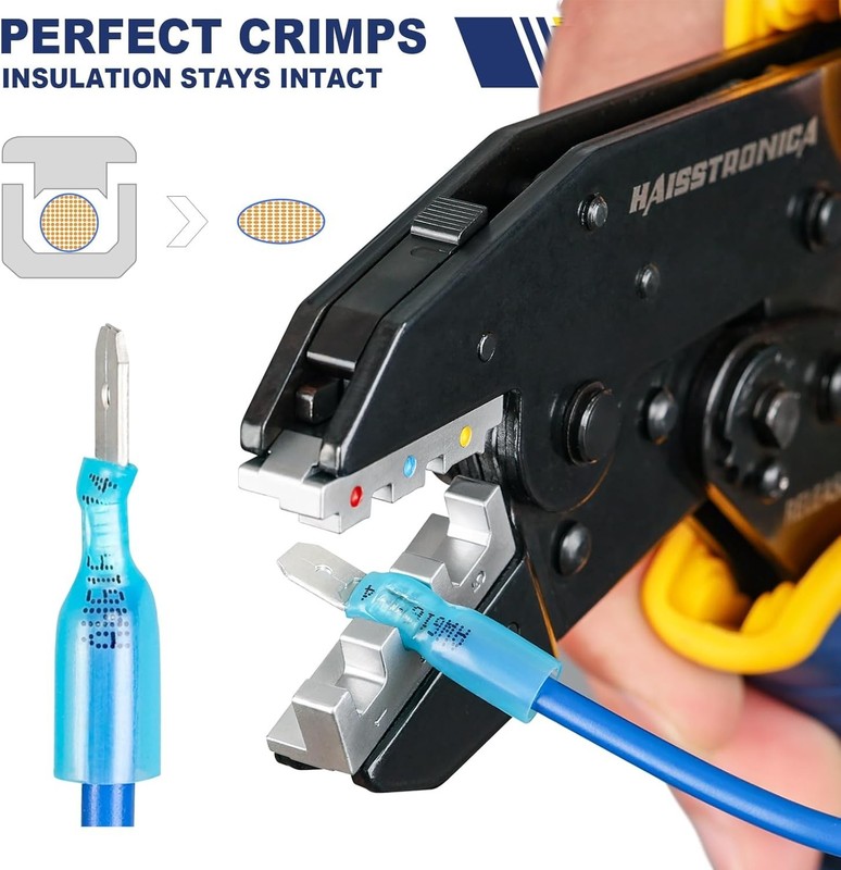 6 in 1 Crimping Tool Kit and Wire Stripper, Ratcheting Wire Crimper with 6 PCS I gallery