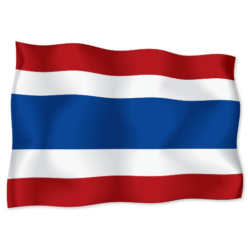 THAILAND Flag car bumper sticker decal 6″ x 4″
