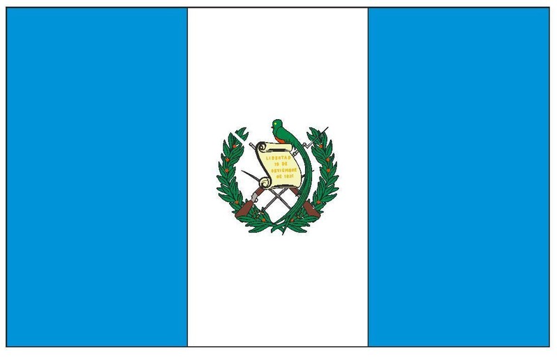 Guatemala International Flag Sticker Decal F200