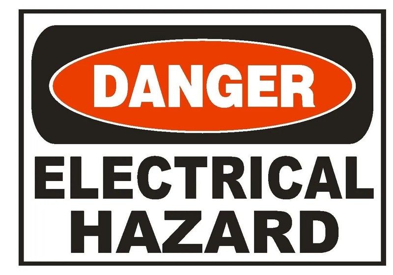 Danger Electrical Hazard Electrician Safety Sign Sticker Decal Label D678