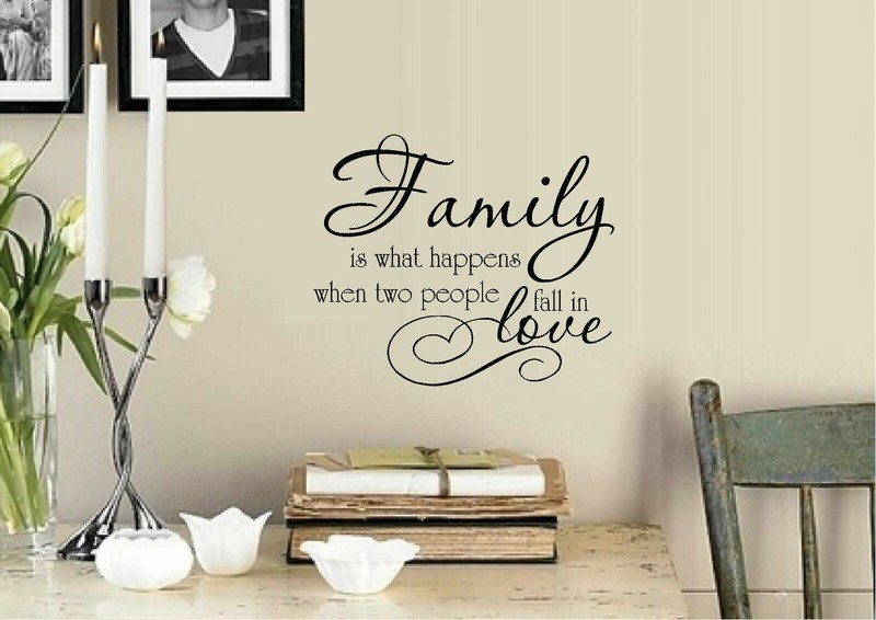Family is What Happens… Vinyl Decal Home Décor 12″ x 14″