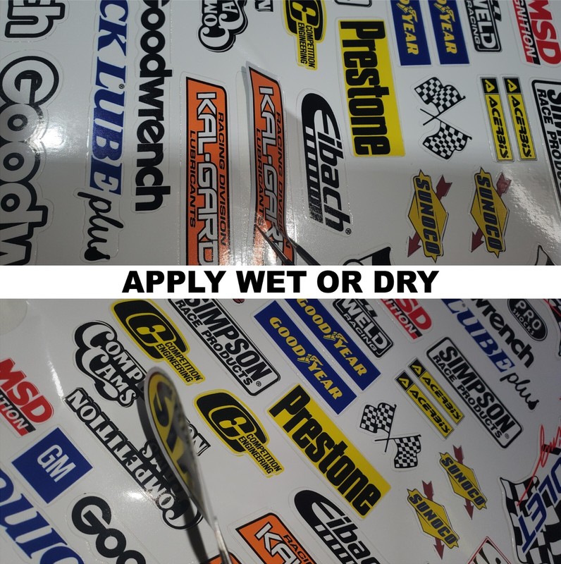 WHITE Vinyl Sticker Sheet 108-R/C MODEL Decal fits 1/10-1/16 Scale RatRodmsdlosi gallery