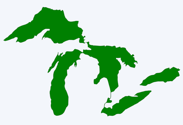 Michigan Great Lakes Vinyl Decal Sticker - You choose color and size gallery